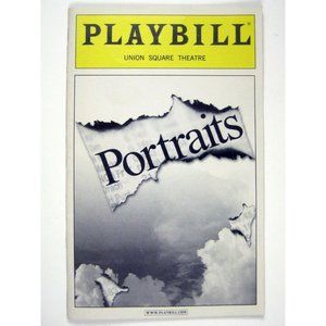 Portraits Playbill September 2003 Theatre Vincent Curico Jonathan Bell Bhimani